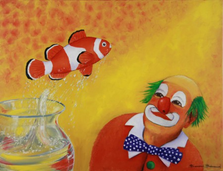 Poisson clown 65 x 54 cm (Ecole Amandine)